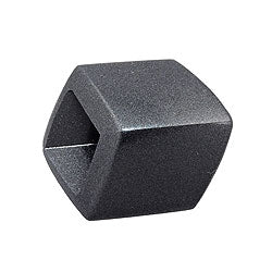 Stofring 45x36x18mm sekskantet grå-antracit-metallisk blank plastik
