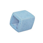 Stofring 45x36x18mm sekskantede jeans - blå keramisk mat plastik