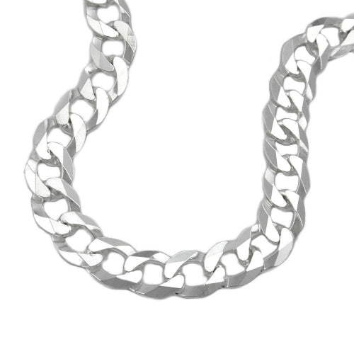 Armbånd 6,7 mm kantkæde flad sølv 925