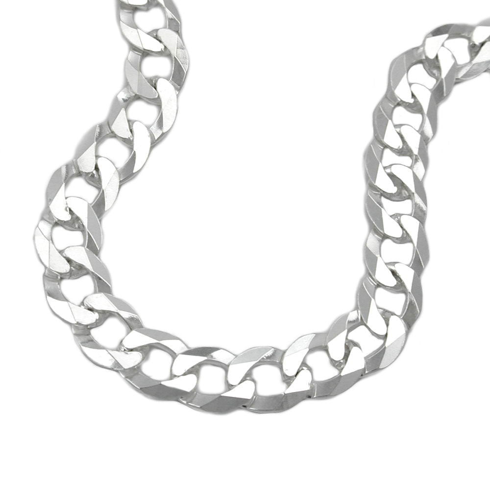 Armbånd 6,7 mm kantkæde flad sølv 925