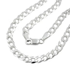 Armbånd 4,6 mm kantkæde flad med mønster sølv 925