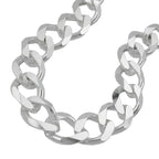 Armbånd 1,1x3 mm bredt kantkæde sølv 925