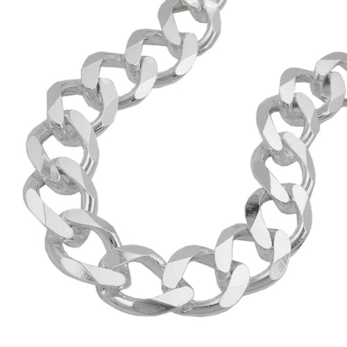 Armbånd 1,1x3 mm bredt kantkæde sølv 925