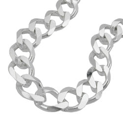Armbånd 1,1x3 mm bredt kantkæde sølv 925