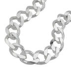 Armbånd 1,1x3 mm bredt kantkæde sølv 925