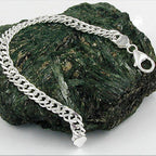 Armbånd 6mm Twin Curb Chain Sølv 925