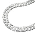 Armbånd 6mm Twin Curb Chain Sølv 925
