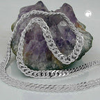 Armbånd 6mm Twin Curb Chain Sølv 925