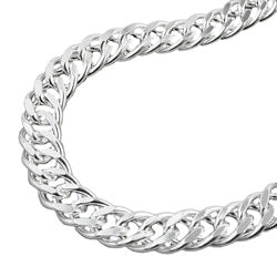 Armbånd 6mm Twin Curb Chain Sølv 925