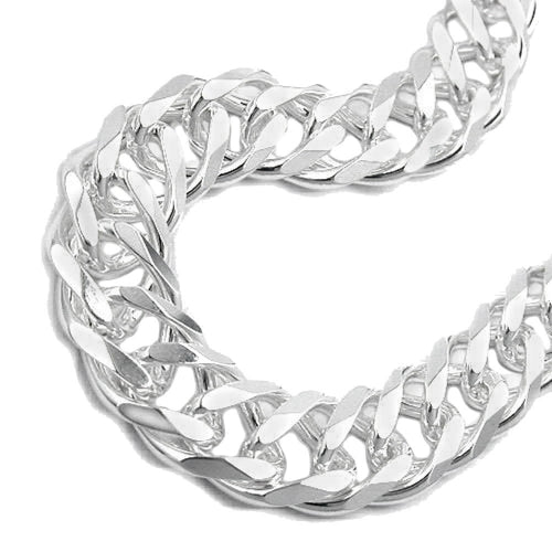 Armbånd 1,1x3,5 mm Twin Armor Silver 925