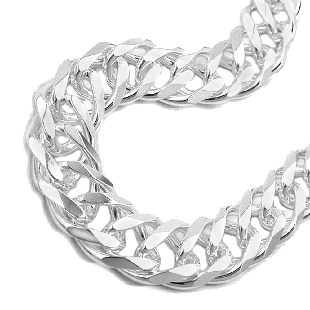 Armbånd 1,1x3,5 mm Twin Armor Silver 925
