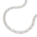 Armbånd 3,2 mm S-Curb Kæde Flad Diamant Sølv 925