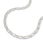 Armbånd 3,2 mm S-Curb Kæde Flad Diamant Sølv 925