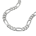 Armbånd 4,8 mm Figaro-kæde flad sølv 925