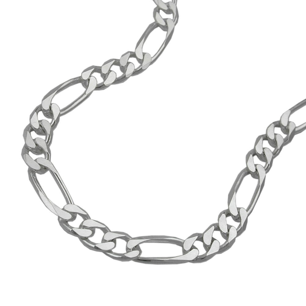 Armbånd 4,8 mm Figaro-kæde flad sølv 925