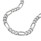 Armbånd 4,8 mm Figaro-kæde flad sølv 925