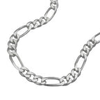 Armbånd 4,8 mm Figaro-kæde flad sølv 925