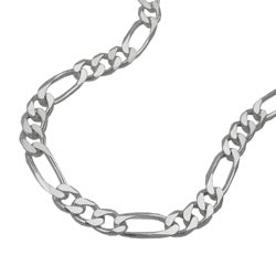 Armbånd 4,8 mm Figaro-kæde flad sølv 925