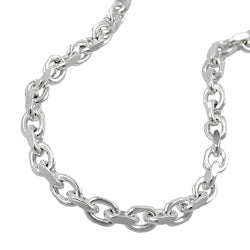 Kæde 3,5 mm ankerkæde 4x diamant sølv 925
