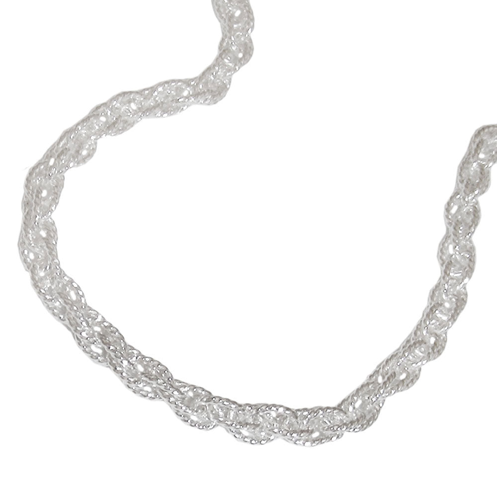 Armbånd 3mm dobbeltankerkæde sølv 925