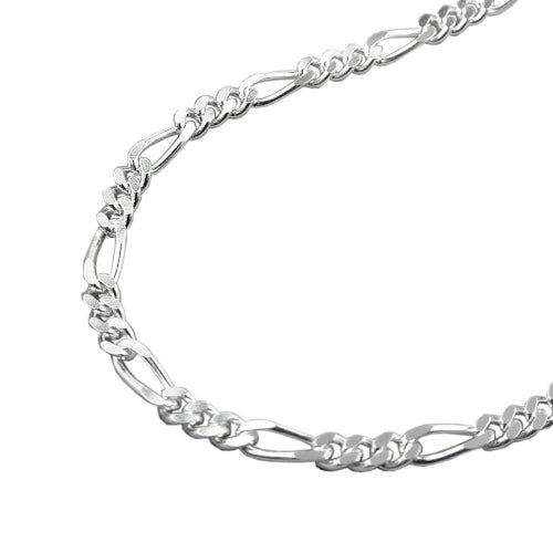 Figaro diamant sølv 925 fodkæde