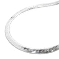 Armbånd 3mm kantkæde fladtrykt skinnende diamant sølv 925