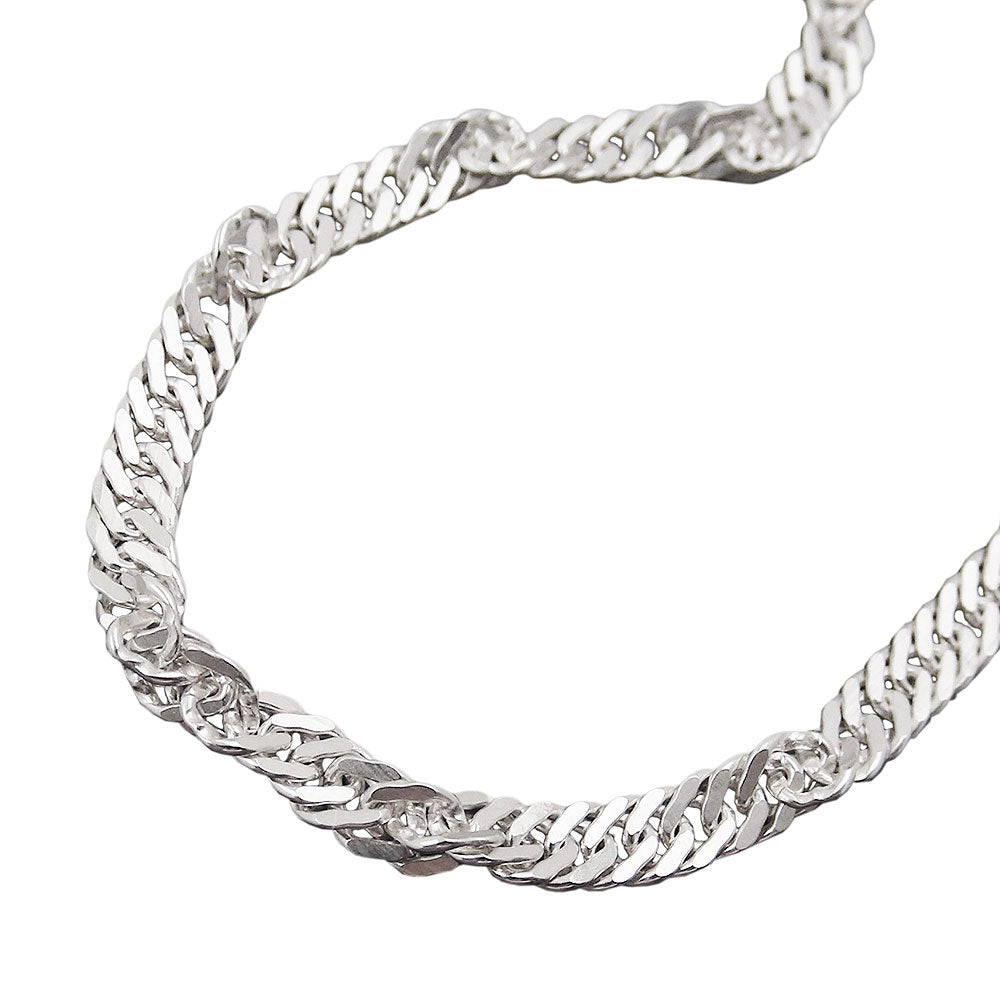 Kæde 3mm Singapore Chain Diamond Silver 925