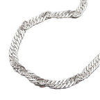 Kæde 3mm Singapore Chain Diamond Silver 925