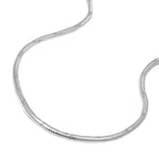 Kæde 1,3 mm rund slangekæde Diamant Sølv 925