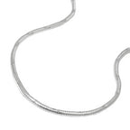 Kæde 1,3 mm rund slangekæde Diamant Sølv 925