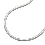 Kæde 1,3 mm Rund Slangekæde Sølv 925