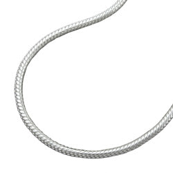 Kæde 1,3 mm Rund Slangekæde Sølv 925