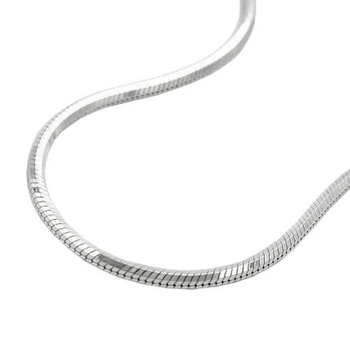 Kæde 1,3 mm Slangekæde Femsidet Diamant Sølv 925