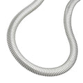 Armbånd 4mm Snake Chain Flat Shiny Silver 925