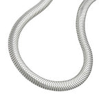 Armbånd 4mm Snake Chain Flat Shiny Silver 925