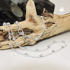 Kæde 1,3 mm ankerkæde med 29 kugler sølv 925