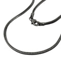 Kæde 1,5 mm Rævehalekæde Rhodiumbelagt sølv 925 42 cm