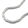 Armbånd ca. 3 mm kongelig kæde firkantet, skinnende sølv 925