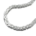 Kæde ca. 8mm King Chain firkantet Shiny Silver 925