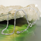 Kæde 2,4 mm Singapore Chain Diamond Silver 925