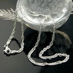 Kæde 2,4 mm Singapore Chain Diamond Silver 925