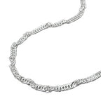 Kæde 2,4 mm Singapore Chain Diamond Silver 925