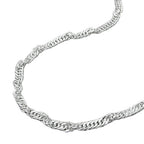 Kæde 2,4 mm Singapore Chain Diamond Silver 925