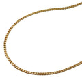 Kæde 1,3 mm flad rustning diamant guldbelagt AMD