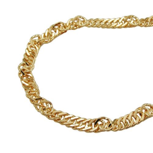 Belly Chain Singapore 2,2 mm diamantbelagt med guldbelægning