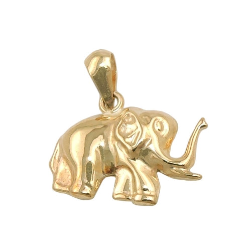 Vedhæng 15x12mm Elephant Shiny 9K GOLD