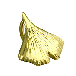 Vedhæng 9mm Ginkgo Leaf Blank 9K GULD