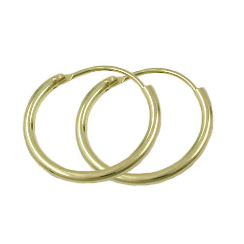 Ramme 15x1,1mm trådbøjlespænde Spænde blank 9K GULD
