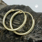 Ramme 15x1,1mm trådbøjlespænde Spænde blank 9K GULD