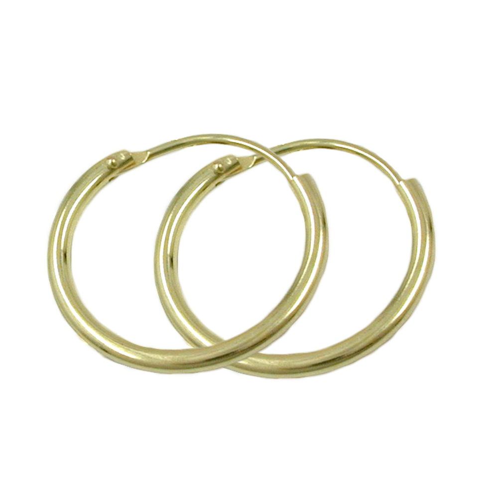 Ramme 15x1,1mm trådbøjlespænde Spænde blank 9K GULD